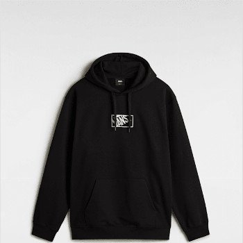 Vans BLOCKED BOX PULLOVER HOODIE, MAN, BLACK, SIZE: L