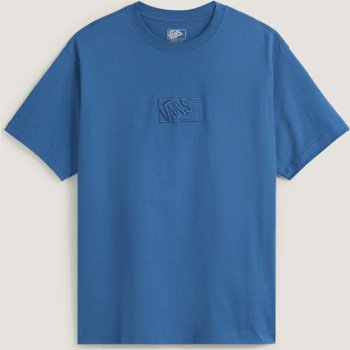 Vans BLOCKED BOX T-SHIRT, MAN, BLUE, SIZE: XXL