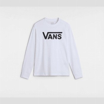 Vans BOYS CLASSIC LONG SLEEVE T-SHIRT (8-14 YEARS), WHITE, SIZE: M