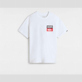 Vans BOYS OG LOGO T-SHIRT (8-14 YEARS), WHITE, SIZE: L