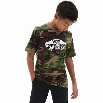 Vans BOYS OTW T-SHIRT (8-14+ YEARS) (CAMO-WHITE) GREEN