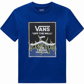 Vans BOYS PRINT BOX T-SHIRT (8-14 YEARS) (SURF THE WEB) BLUE