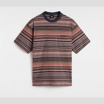 Vans BRADEN STRIPE KNIT SHIRT, MAN, BLUE, SIZE: L