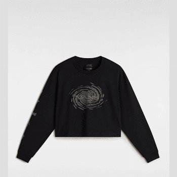 Vans BREAKER LONG SLEEVE T-SHIRT, WOMAN, BLACK, SIZE: XXS
