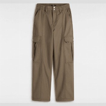Vans CANVAS SIDEWALK TROUSERS, WOMAN, BROWN, SIZE: L