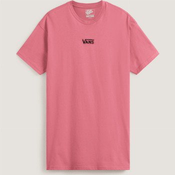 Vans CENTER VEE TEE DRESS, WOMAN, PINK, SIZE: L