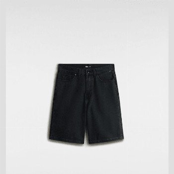 Vans CHECK-5 BAGGY DENIM SHORTS, MAN, BLACK, SIZE: 40