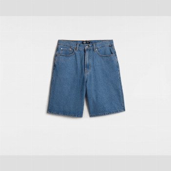 Vans CHECK-5 BAGGY DENIM SHORTS, MAN, BLUE, SIZE: 38