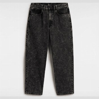 Vans CHECK-5 BAGGY DENIM TROUSERS, MAN, BLACK, SIZE: 31