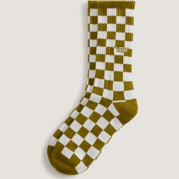 Vans CHECKERBOARD CREW SOCKS (1 PAIR), MAN, GOLD, SIZE: S