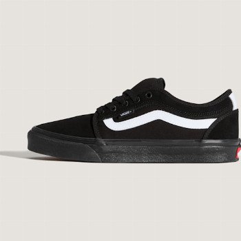 Vans CHUKKA LOW SIDESTRIPE SHOES, MAN, BLACK, SIZE: 15