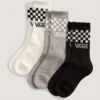 Vans CLASSIC CREW SOCKS (3 PAIRS), BLACK, SIZE: XS