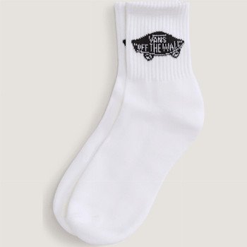 Vans CLASSIC HALF CREW SOCKS (1 PAIR), MAN, WHITE, SIZE: L