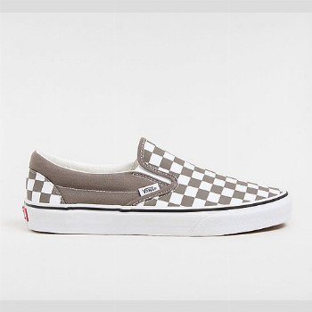 Vans CLASSIC SLIP-ON CHECKERBOARD SHOES (COLOR THEORY BUNGEE CORD) UNISEX WHITE