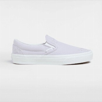 Vans CLASSIC SLIP-ON SHOES, MAN, GREY, SIZE: 8