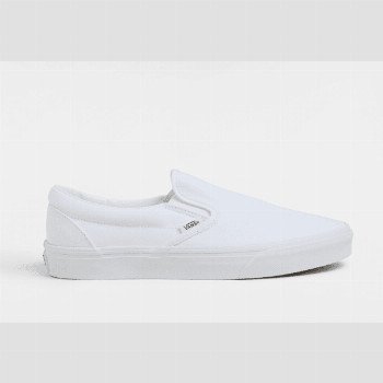 Vans CLASSIC SLIP-ON SHOES, MAN, WHITE, SIZE: 2.5