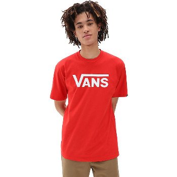 VansCLASSIC T-SHIRT (HIGH RISK RED-WHITE) MEN RED