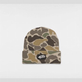 Vans CLASSIC TALL CUFF BEANIE, MAN, BROWN, SIZE: