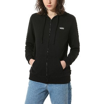 Vans CLASSIC V ZIP HOODIE (BLACK) WOMEN BLACK