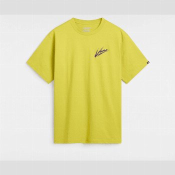 Vans DETTORI LOOSE FIT T-SHIRT, MAN, YELLOW, SIZE: L