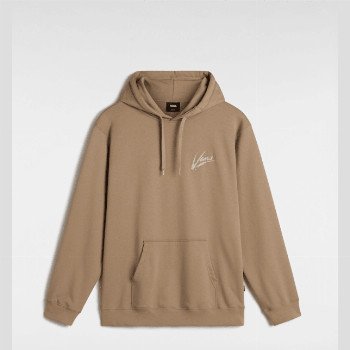 Vans DETTORI LOOSE PULLOVER HOODIE, MAN, BROWN, SIZE: XL