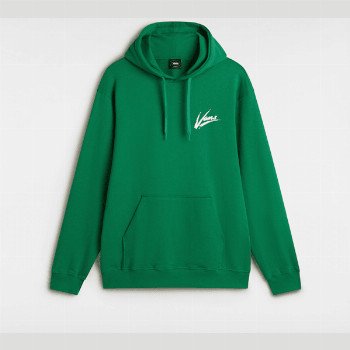 Vans DETTORI LOOSE PULLOVER HOODIE, MAN, GREEN, SIZE: S