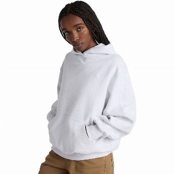 Vans DOUBLE KNIT PULLOVER HOODIE (WHITE HEATHER) WOMEN WHITE
