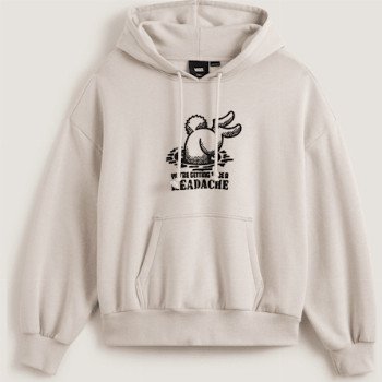 Vans DOWN THE RABBIT HOLE HOODIE, WOMAN, BEIGE, SIZE: XS