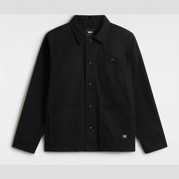 Vans DRILL CHORE CANVAS JACKET, MAN, BLACK, SIZE: L