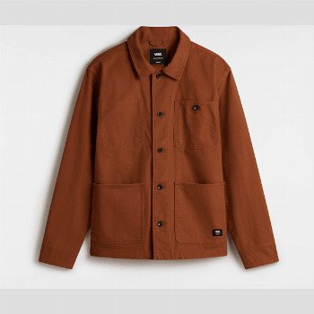 Vans DRILL CHORE CANVAS JACKET, MAN, BROWN, SIZE: XS
