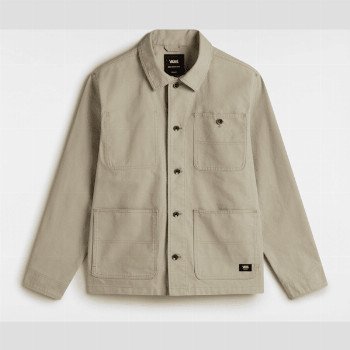 Vans DRILL CHORE CANVAS JACKET, MAN, GREY, SIZE: L