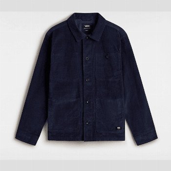 Vans DRILL CHORE CORDUROY JACKET, MAN, BLUE, SIZE: L
