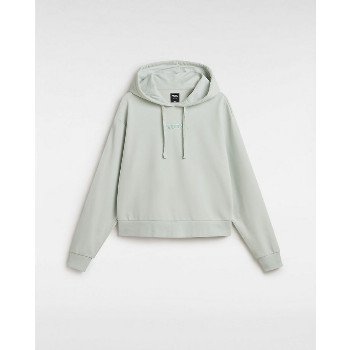 Vans ESSENTIAL RELAXED FIT PULLOVER HOODIE (PALE AQUA) WOMEN GREEN