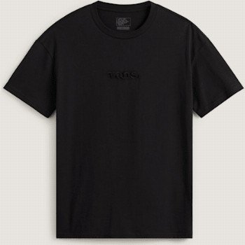 Vans ESSENTIAL T-SHIRT, WOMAN, BLACK, SIZE: XXL