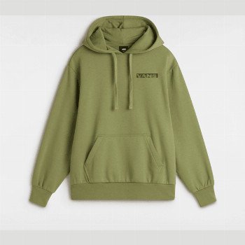 Vans FIREMADE BLOUSSANT PULLOVER HOODIE, WOMAN, GREEN, SIZE: XXS
