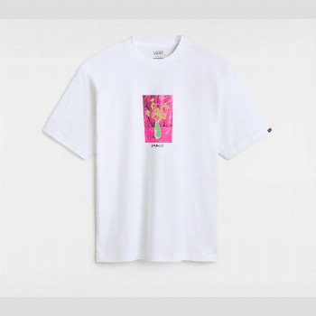 Vans FLORAL DÃ©COR T-SHIRT, MAN, WHITE, SIZE: L