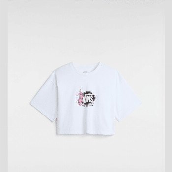 Vans FOLLOW CROP T-SHIRT, WOMAN, WHITE, SIZE: L