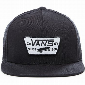 Vans FULL PATCH SNAPBACK HAT (TRUE BLACK) MEN BLACK