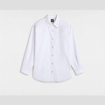 Vans GILLIAN BUTTON DOWN SHIRT, WOMAN, WHITE, SIZE: L
