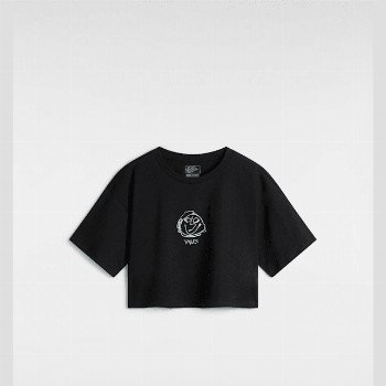 Vans GRINNING FACE T-SHIRT, WOMAN, BLACK, SIZE: XXS