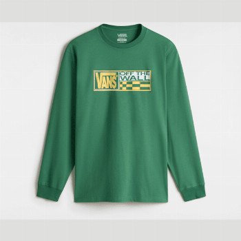 Vans HI STRETCH LONG SLEEVE T-SHIRT, MAN, GREEN, SIZE: S