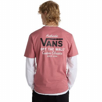 Vans HOLDER ST CLASSIC T-SHIRT (WITHERED ROSE) MEN PINK