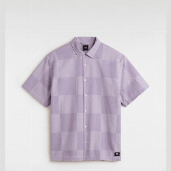 Vans KESSLER CHECKERBOARD T-SHIRT, MAN, PURPLE, SIZE: S