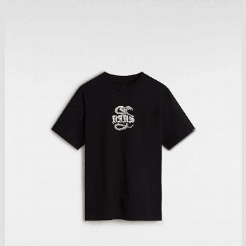 Vans KIDS BONE YARD T-SHIRT (8-14 YEARS), BLACK, SIZE: L