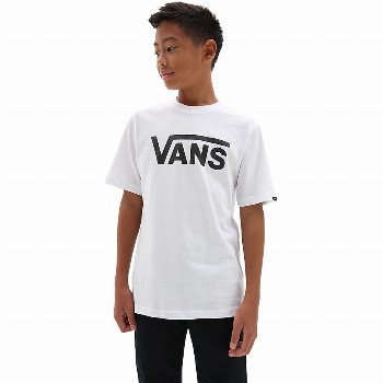 Vans KIDS CLASSIC T-SHIRT (8-14+ YEARS) (WHITE-BLACK) BOYS WHITE