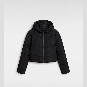 Vans KIDS MTE FOUNDRY CROP HOODED PUFFER JACKET (8-14 YEARS), BLACK, SIZE: M