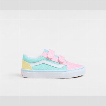 Vans KIDS OLD SKOOL SHOES (4-8 YEARS), MULTICOLOUR, SIZE: 13