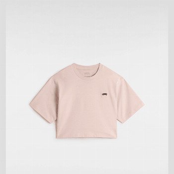 Vans KIDS SALTON CROP T-SHIRT (8-14 YEARS), PINK, SIZE: L