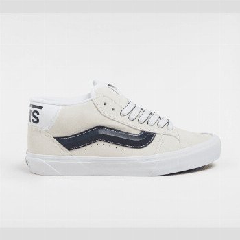 Vans KNU MID SHOES, MAN, WHITE, SIZE: 12