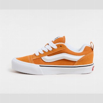 Vans KNU SKOOL SHOES, MAN, ORANGE, SIZE: 3.5